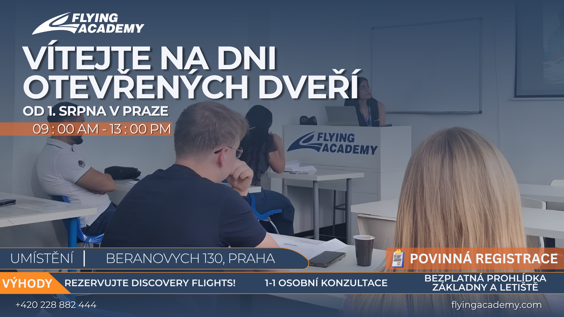 Flying Academy Open Day in Prague from 1 August