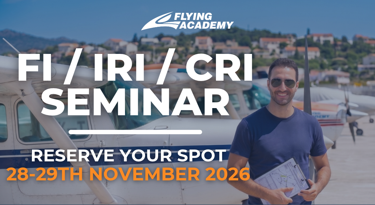 Flying Academy FI / IRI / CRI seminar — reserve your spot, 28–29 November 2026