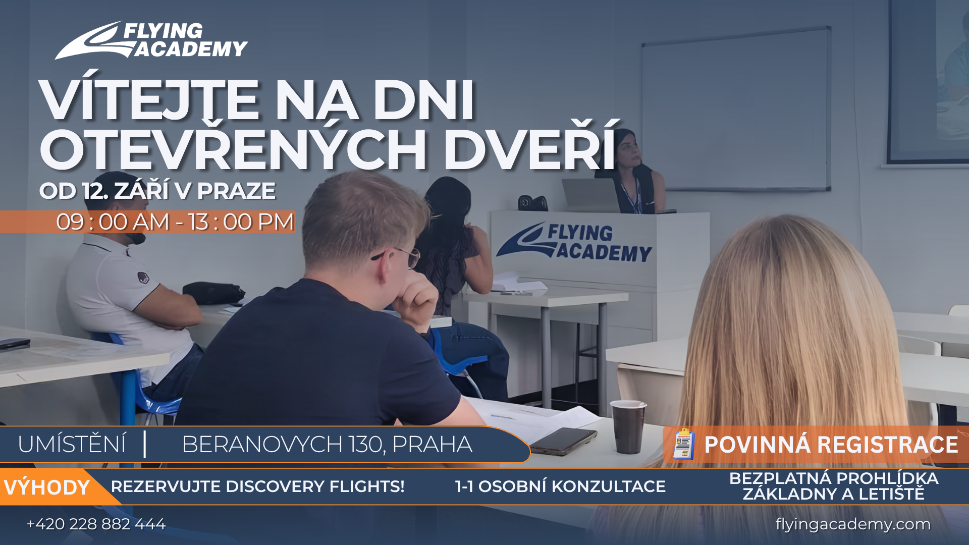 Flying Academy Open Day in Prague from 12 September